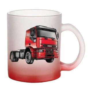 Moon River Iveco 320 skleněný hrnek červený 330 ml