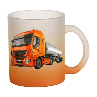 Moon River Iveco HIWAY 500 skleněný hrnek oranžový 330 ml