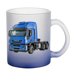 Moon River Iveco Stralis 450 skleněný hrnek tmavě modrý 330 ml