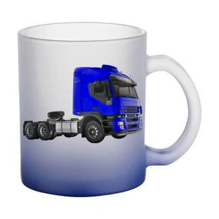 Moon River Iveco Stralis skleněný hrnek tmavě modrý 330 ml