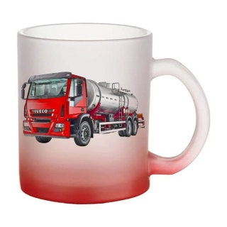 Moon River Iveco TECTOR 240E28 skleněný hrnek červený 330 ml
