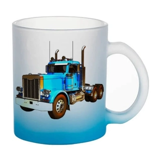Moon River Kenworth II skleněný hrnek modrý 330 ml