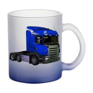 Moon River Scania II skleněný hrnek tmavě modrý 330 ml
