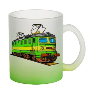 Moon River lokomotiva V skleněný hrnek zelený 330 ml