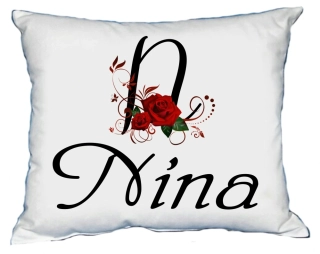 Moon River NINA polštář s dámským jménem 30x40 cm