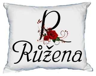 Moon River RŮŽENA polštář s dámským jménem 30x40 cm