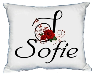 Moon River SOFIE polštář s dámským jménem 30x40 cm