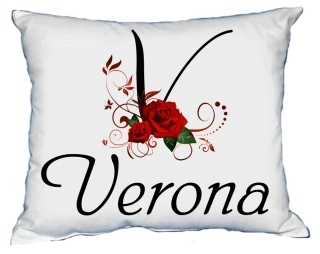 Moon River VERONA polštář s dámským jménem 30x40 cm